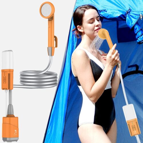 Portable Camping Shower with USB Rechargeable Battery 4400mAh Powerful Li-Ion Battery 75-100 Mins Operating Time on a 6-8 Hour Charge | Type-C Input .Charge Mode - Image 3